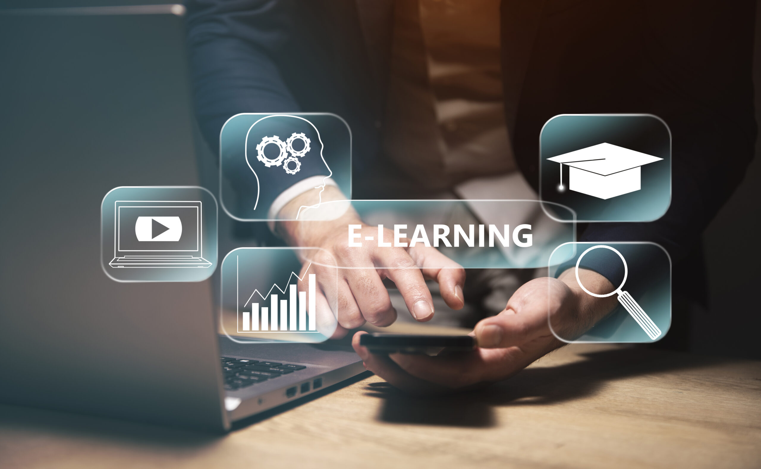 E-learning tablet interface